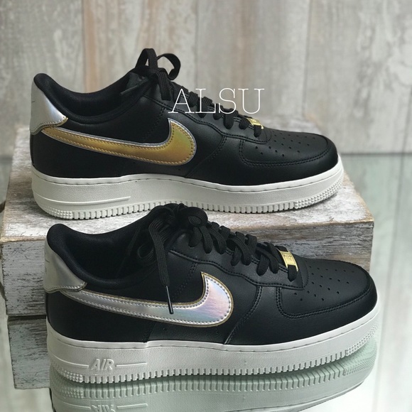 Nike Shoes - Nike Air Force 1’07 MTLC Black Platinum Women’s Sneakers AUTHENTIC AR0642 002